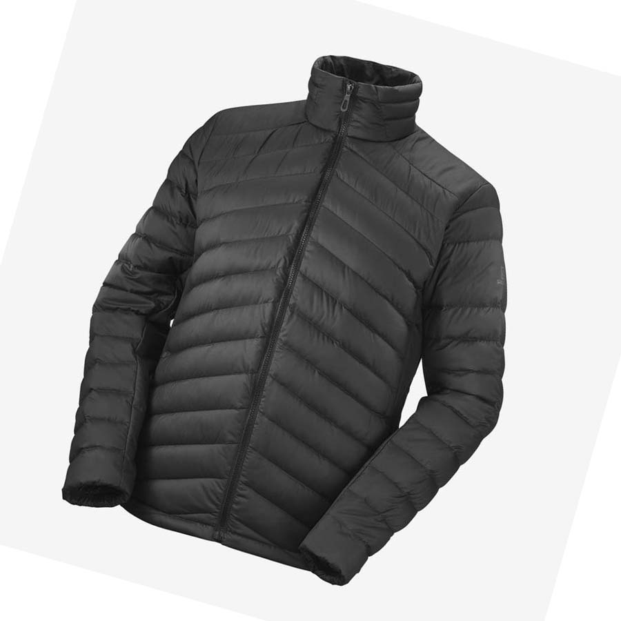 Salomon ESSENTIAL XWARM DOWN INSULATED Kabát Férfi Fekete | HU 2315LIS